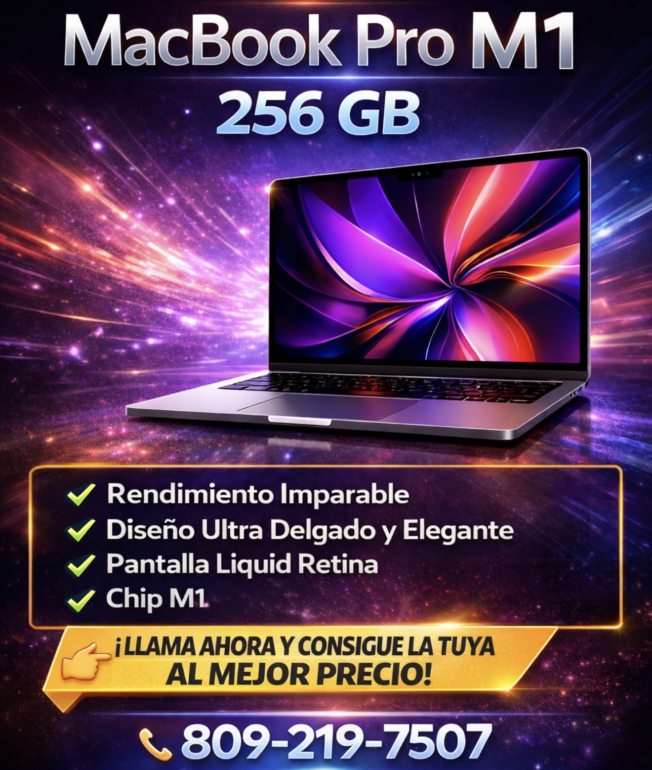 Apple MacBook Pro M1 16GB RAM 256GB SSD
