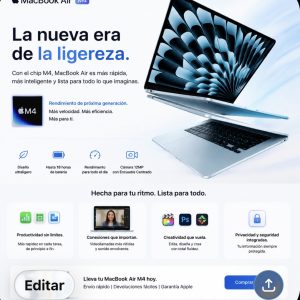 MacBook Air Apple 2025 con chip Apple M4, 13 pulgadas