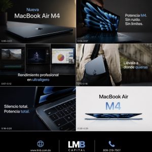 Alternative view of MacBook Air Apple 2025 con chip Apple M4, 13 pulgadas